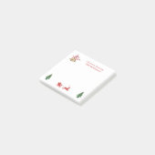 Post-it® cloches de Noël, rennes, arbre (Incliné)