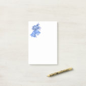 Post-it® Cloches Mariages bleues (Sur un bureau)