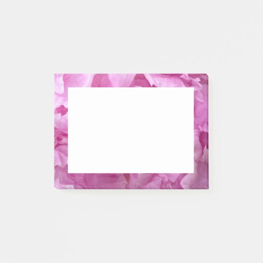 Post-it® Closeup de pivoines roses (Devant)