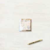 Post-it® Closeuse de coquelicot de Goldendoodle (Sur un bureau)