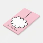 Post-it® Cloud personnalisé sur une chaîne (Incliné)