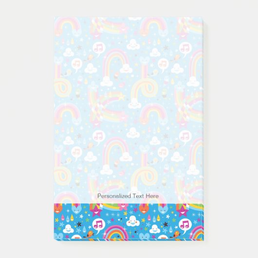 Post-it® clouds rainbows rain drhepattern (Devant)