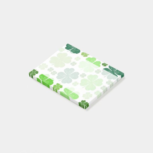 Post-it® Clovers verts, Lucky Clovers, Saint Patrick's Day (Incliné)