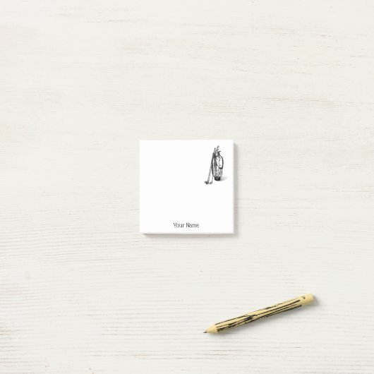 Post-it® Club de golf Golf Bag (Sur un bureau)