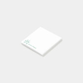 Post-it® Club de golf moderne classique traversé vert Monog (Incliné)