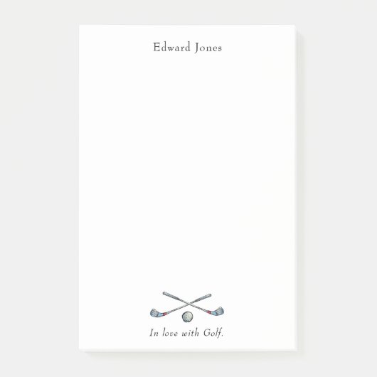 Post-it® Clubs de golf et golfeurs de balle (Devant)