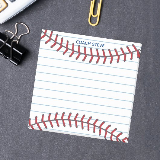 Post-it® Coach de baseball sur mesure ou Joueur de balle Sp