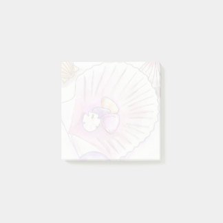 Post-it® Coastal Seashell Collection Nautical Sticy Notes