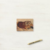 Post-it® Cobaye de regard de Corkboard (Sur un bureau)