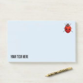 Post-it® Coccinelle Chanceuse (Sur un bureau)