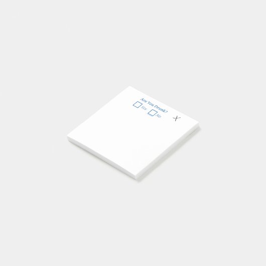 Post-it® Cochez les cases SlipperyJoe's Are You Drunk marte (Incliné)