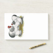 Post-it® Cochin Columbian Bantams (Sur un bureau)