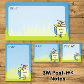 Post-it® Cochon avec Panneau