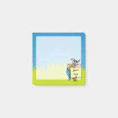 Post-it® Cochon avec signe (Devant)