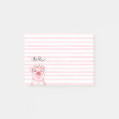 Post-it® Cochon d'aquarelle mignonne (Devant)