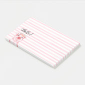 Post-it® Cochon d'aquarelle Whimsical (Incliné)