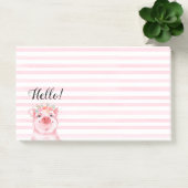 Post-it® Cochon d'aquarelle Whimsical (Bureau)