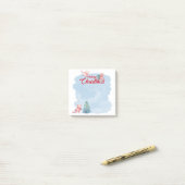 Post-it® Cochon de Noël festif (Sur un bureau)