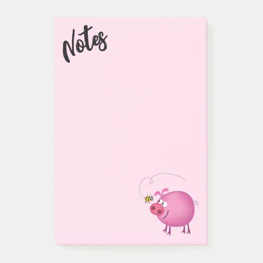Post-it® Cochon et abeille amis (Devant)