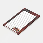 Post-it® Cochon personnalisé KuneKune (Incliné)