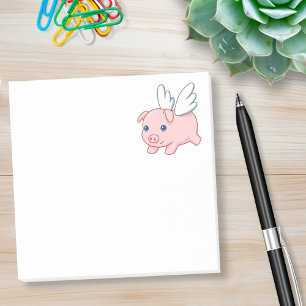 Post-it® Cochon Volant - Porcelet avec des Ailes
