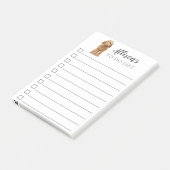 Post-it® Cockapou De Miel D'Or Personnalisé (Incliné)