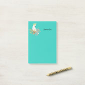 Post-it® Cockatoo Parrot Personnalisé (Sur un bureau)