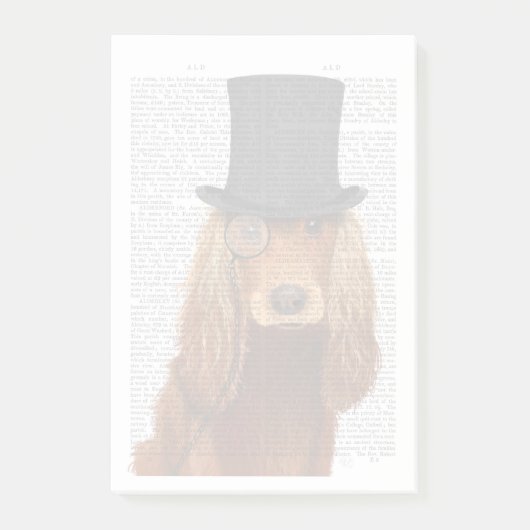 Post-it® Cocker Spaniel, Formal Hound et Casquette (Devant)