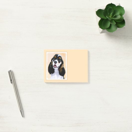 Post-it® Cocker Spaniel (Parti) Peinture - Art Chien origin (Bureau)
