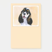Post-it® Cocker Spaniel (Parti) Peinture - Art Chien origin (Devant)