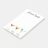 Post-it® Cocktails de Martini Cosmo Manhattan personnalisés (Incliné)