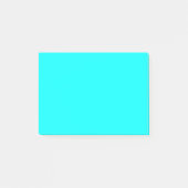 Post-it® Code hexadécimal bleu néon 00ffff (Devant)