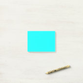 Post-it® Code hexadécimal bleu néon 00ffff (Sur un bureau)