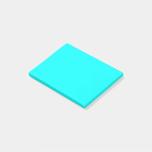 Post-it® Code hexadécimal bleu néon 00ffff (Incliné)