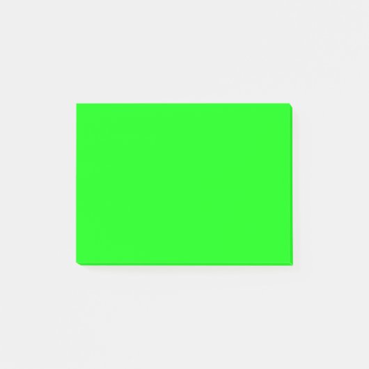 Post-it® Code hexadécimal vert néon 00FF00 (Devant)