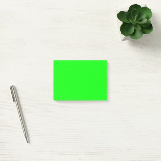 Post-it® Code hexadécimal vert néon 00FF00 (Bureau)