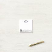 Post-it® Code QR avec logo personnalisé (Sur un bureau)