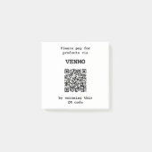Post-it® Code QR de plateforme de paiement personnalisable (Devant)