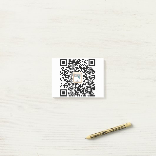 Post-it® Code qr du notaire (Sur un bureau)