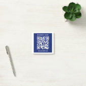 Post-it® Code QR (généré instantanément) modifiable | Bleu (Bureau)