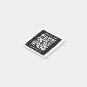 Post-it® Code QR modifiable (généré instantanément) | Noir (Incliné)