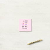 Post-it® Code QR PayPal venmo scan pay ajouter médias socia (Sur un bureau)