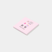 Post-it® Code QR PayPal venmo scan pay ajouter médias socia (Incliné)