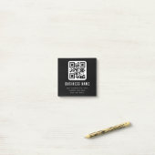 Post-it® Code QR personnalisable & Conception de texte modi (Sur un bureau)