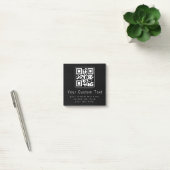 Post-it® Code QR personnalisable & modèle de texte modifiab (Bureau)