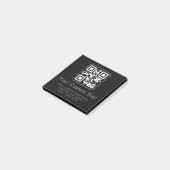 Post-it® Code QR personnalisable & modèle de texte modifiab (Incliné)