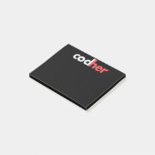Post-it® Codher Girl Programmer Femmes Ingénieur de tige Am (Incliné)