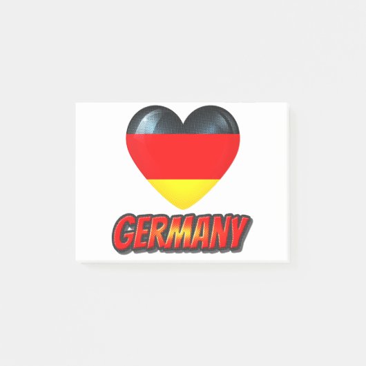 Post-it® Coeur Allemagne (Devant)