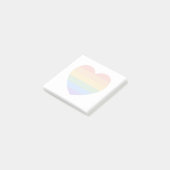 Post-it® Coeur arc-en-ciel (Incliné)