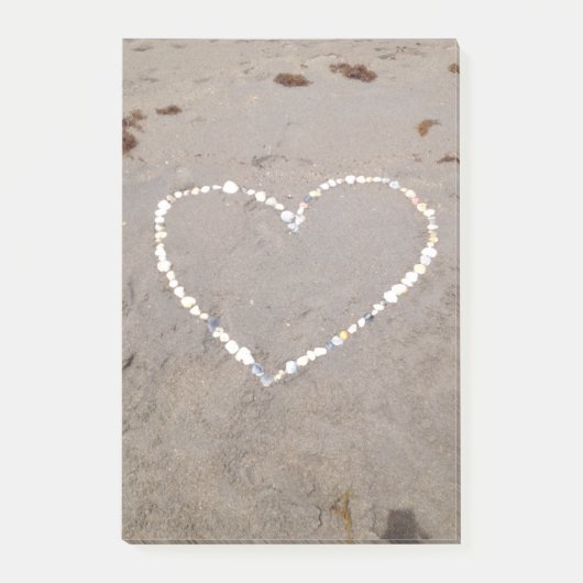 Post-it® Coeur Beach Shell (Devant)